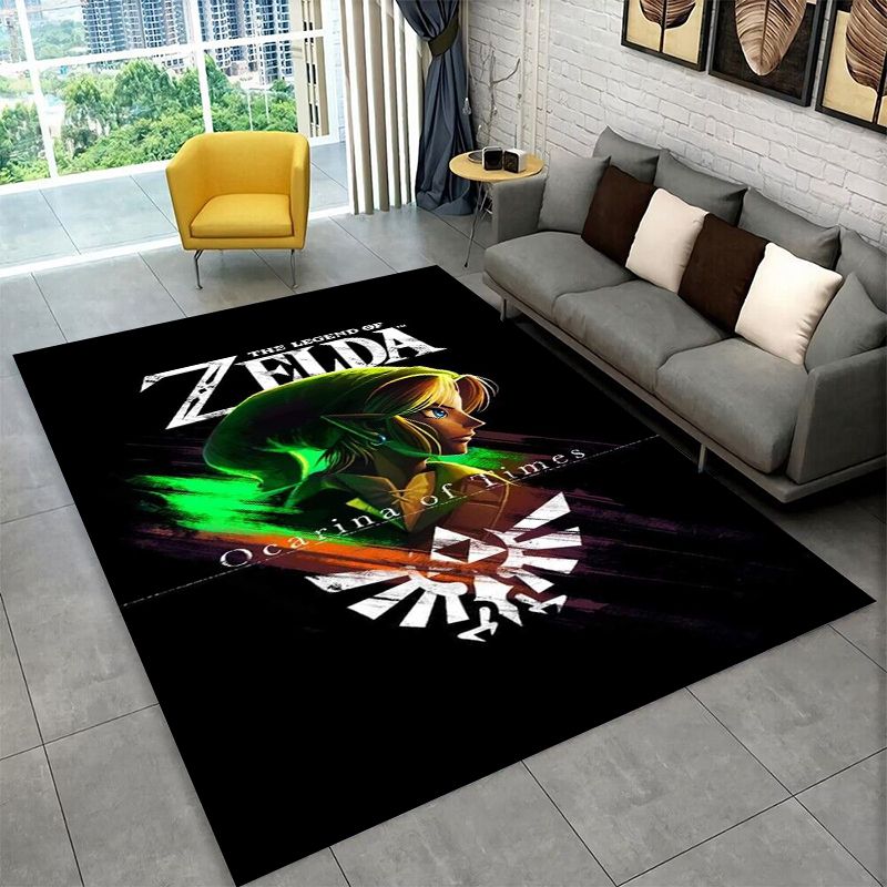 Kids Outdoor Area - Klassischer Z-Zelda Cartoon Games rutschfester Teppich