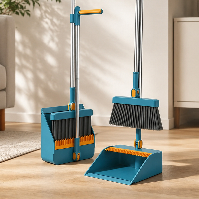 Kids Outdoor Broom - Langstieliger Besen & Kehrschaufel-Set 180 °
