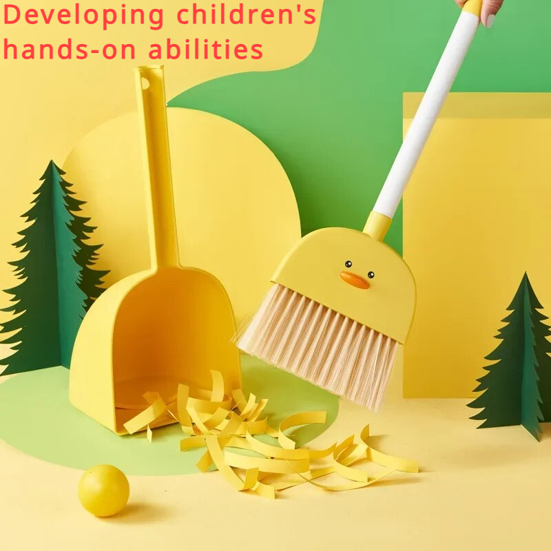 Kids Outdoor Broom - Lebensmittelqualität PP Kinder Mini Besen Kehrschaufel