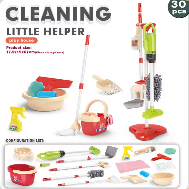 Kids Outdoor Broom - Rollenspiel-Spielzeug für Kinder, Simulierte Reinigungswerkzeuge, Haushaltsgeräte,