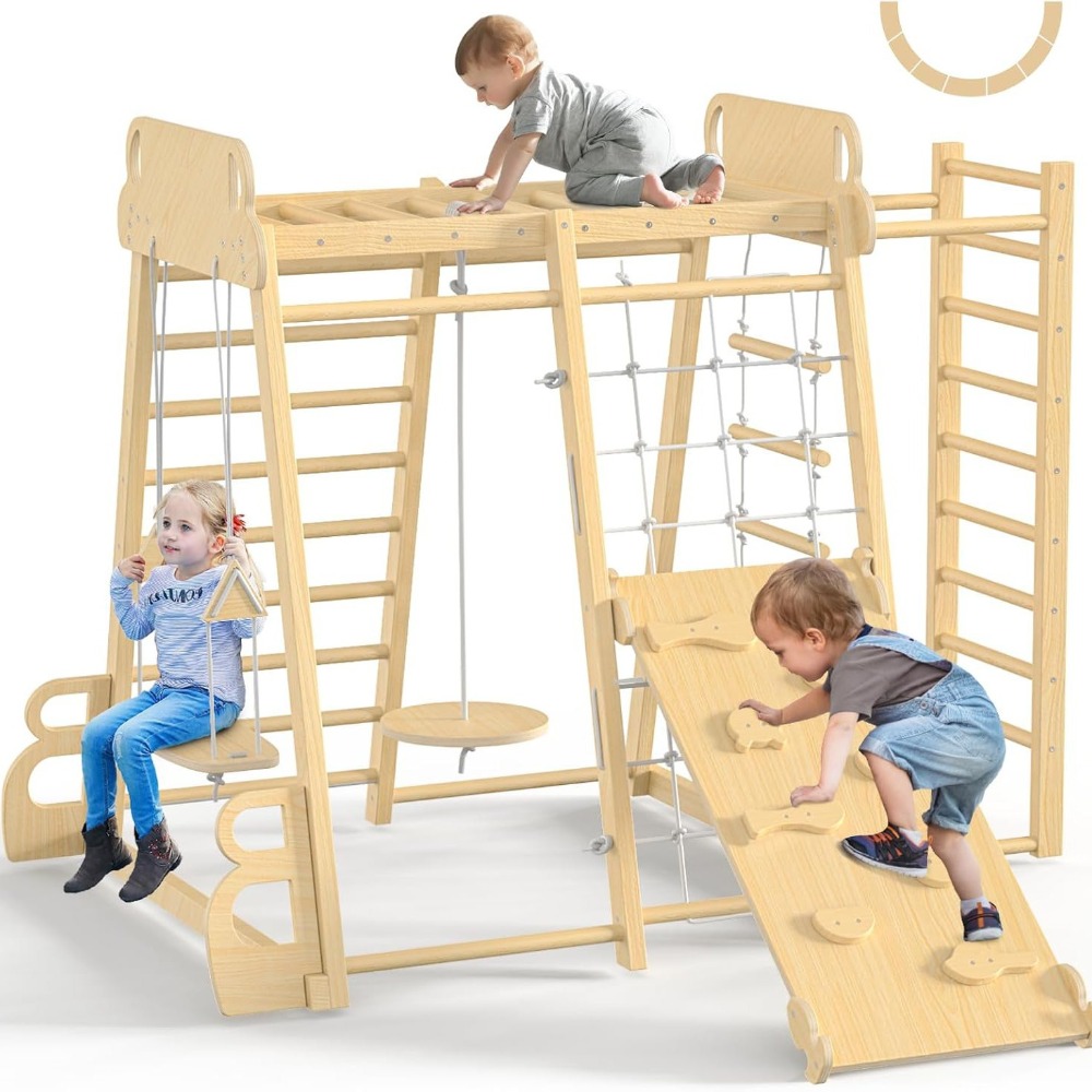 Indoor-Dschungelgym 9-in-1 Spi – Kids Outdoor Climbing Frame Bewertung und Preis