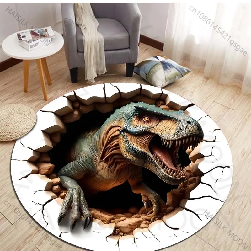 HD 3D-Dinosaurier-Druck, runde – Kids Outdoor Area Bewertung und Preis