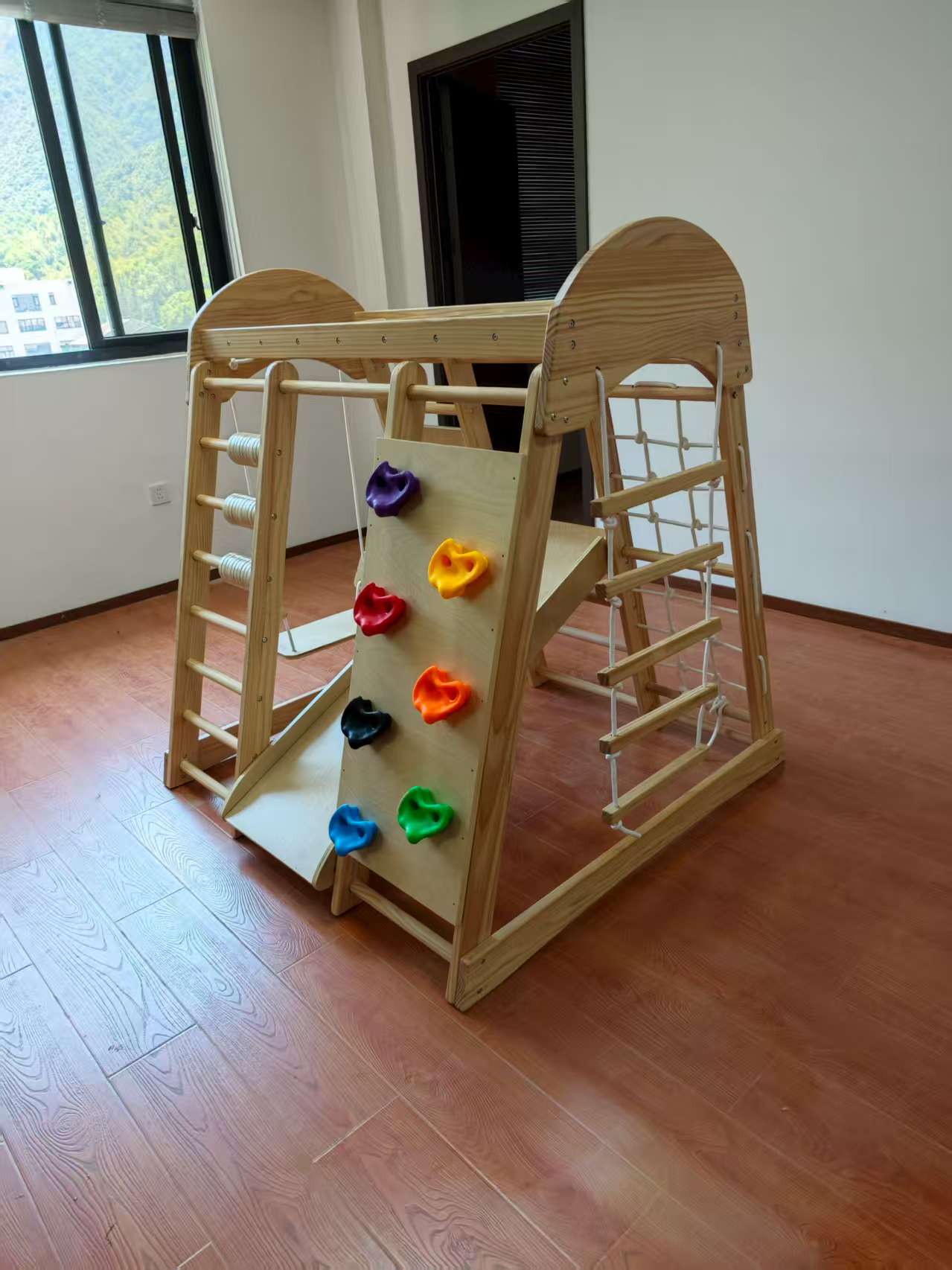 Holz-Klettergerüst für Kinder  – Kids Outdoor Climbing Frame Bewertung und Preis